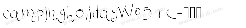 campingholidayW05 re字体转换